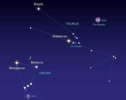 Taurus the Bull and the Pleiades (Seven Sisters) � M'Online